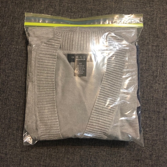 (Bundle) Grace Women's Long Sleeve Open Front (2) Cardigan. Size XS - Picture 15 of 15